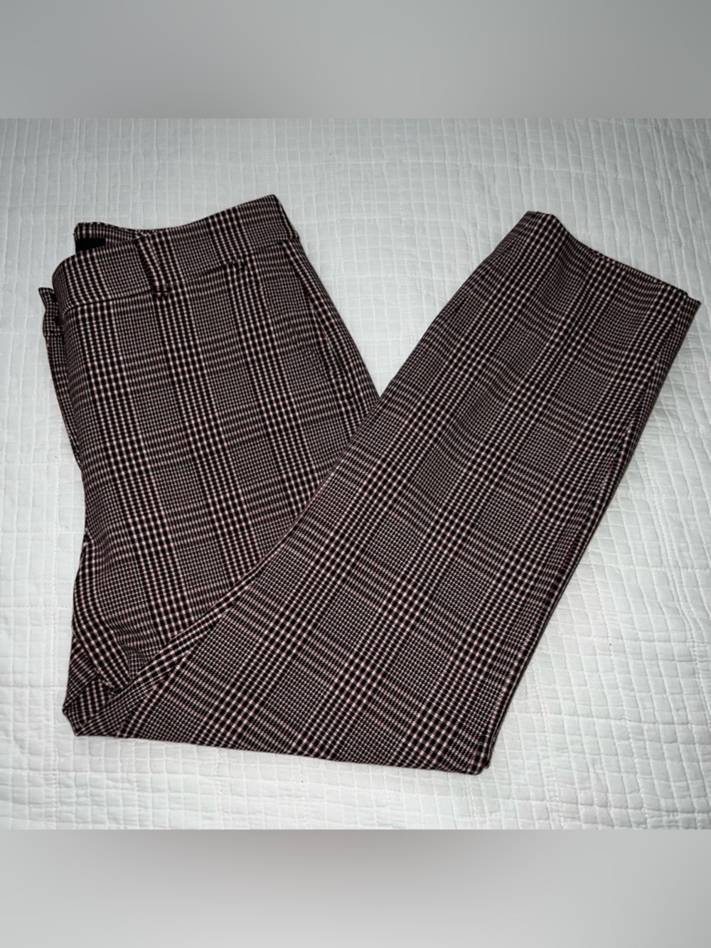 WHBM White House Black Market Women’s Houndstooth Print The Slim Ankle Pant 6P